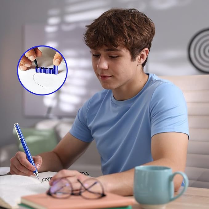 Click to see full view Fidget Gel Pen Gifts for Teens, Cool Gadget for Men Office Desk Accessories