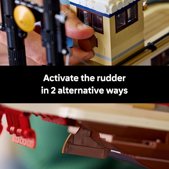 LEGO Ideas River Steamboat Building Set - Room Decor for Men and Women - Boat Model Building Kit for Adults, Ages 18+ - Arts & Crafts Display for...