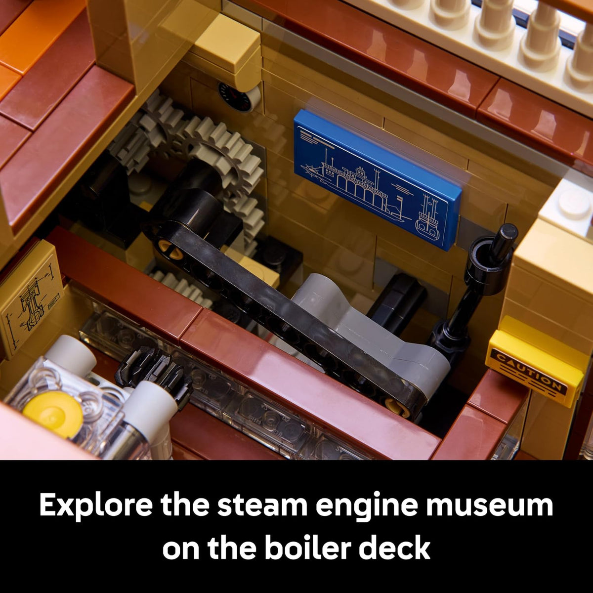 LEGO Ideas River Steamboat Building Set - Room Decor for Men and Women - Boat Model Building Kit for Adults, Ages 18+ - Arts & Crafts Display for...